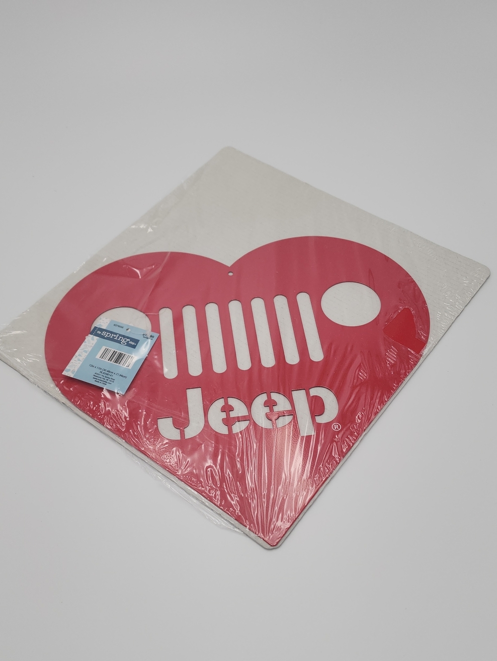 217 - Metal Jeep plaque